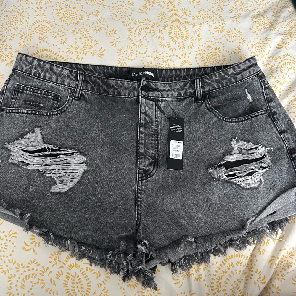 Denim shorts